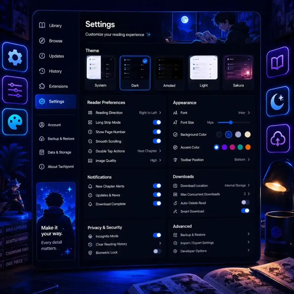 Settings Section — Customize Everything