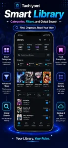 Smart Library — Categories, Filters, and Global Search