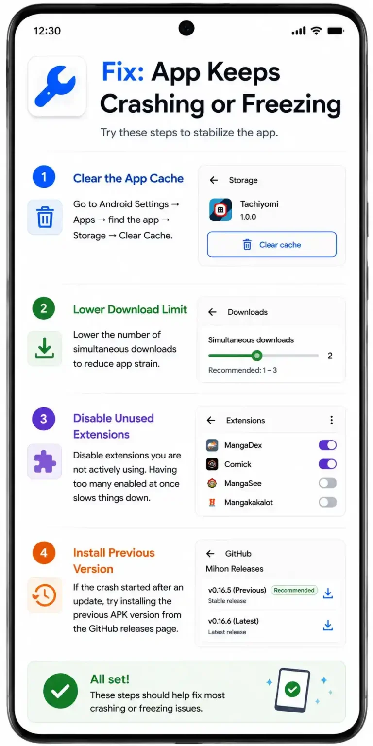 Fix App Keeps Crashing or Freezing